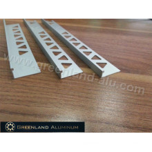 Aluminum Profiles L Shape Tile Edge Trim with Height 8/10/12mm and Matt Silver Color